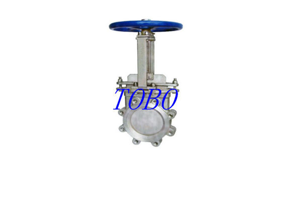 Valvola a saracinesca materiale sigillata di gomma naturale manuale del coltello 150psi 316 per residui
