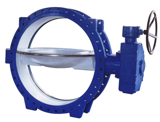 Valvola a farfalla eccentrica del wafer di Seat della guarnizione di acciaio inossidabile PTFE dell'acciaio fuso della valvola a farfalla del wafer doppia
